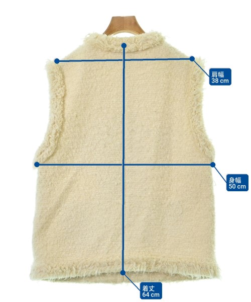 UNITED ARROWS（ユナイテッドアローズ）ノーカラージャケット 白 サイズ:36(S位) レディース/2200673038012