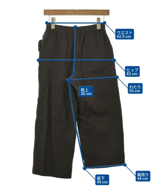 UNITED ARROWS（ユナイテッドアローズ）クロップドパンツ 茶 サイズ:36(S位) レディース/2200673403025