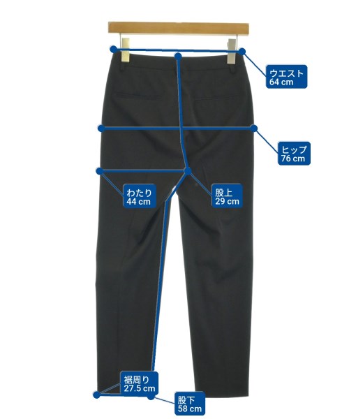 UNITED ARROWS（ユナイテッドアローズ）スラックス 黒 サイズ:34(XS位) レディース/2200674140103