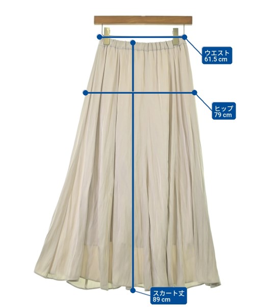 UNITED ARROWS（ユナイテッドアローズ）ロング・マキシ丈スカート ベージュ サイズ:36(S位) レディース/2200671080037