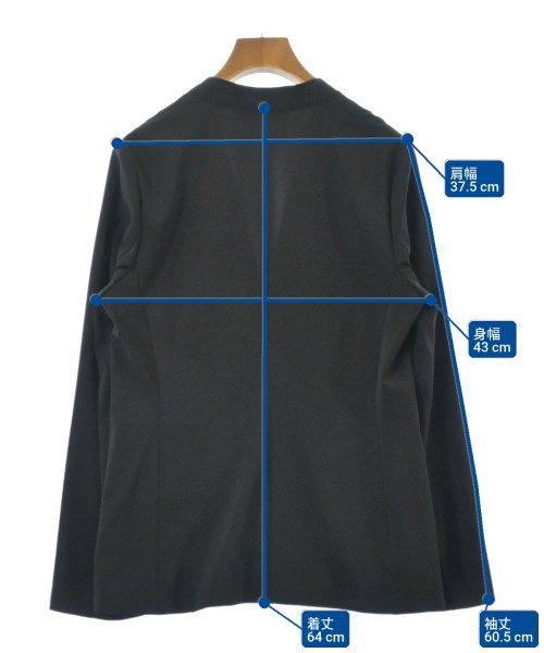 UNITED ARROWS（ユナイテッドアローズ）ノーカラージャケット 黒 サイズ:38(M位) レディース/2200671360191