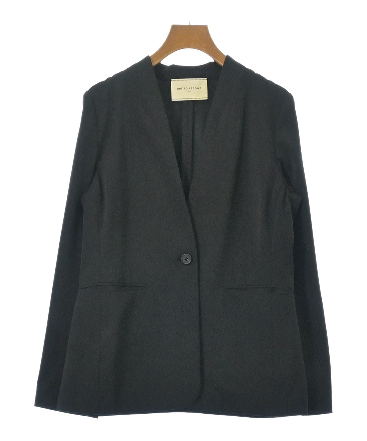 UNITED ARROWS（ユナイテッドアローズ）ノーカラージャケット 黒