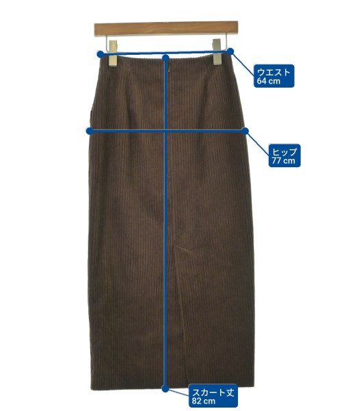 UNITED ARROWS（ユナイテッドアローズ）ロング・マキシ丈スカート 茶 サイズ:36(S位) レディース/2200672581113