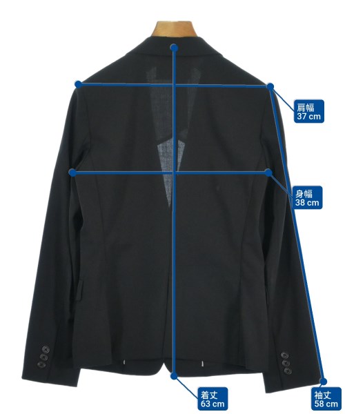 UNITED ARROWS（ユナイテッドアローズ）テーラードジャケット 黒 サイズ:38(M位) レディース/2200676287011