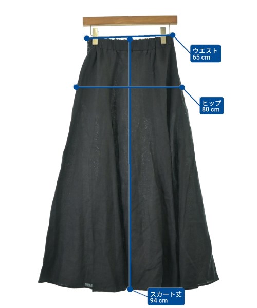 UNITED ARROWS（ユナイテッドアローズ）ロング・マキシ丈スカート 黒 サイズ:38(M位) レディース/2200671343019
