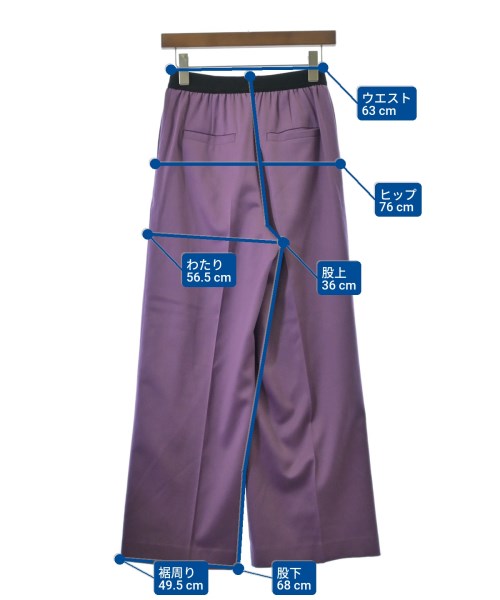UNITED ARROWS（ユナイテッドアローズ）スラックス 紫 サイズ:36(S位) レディース/2200672869099