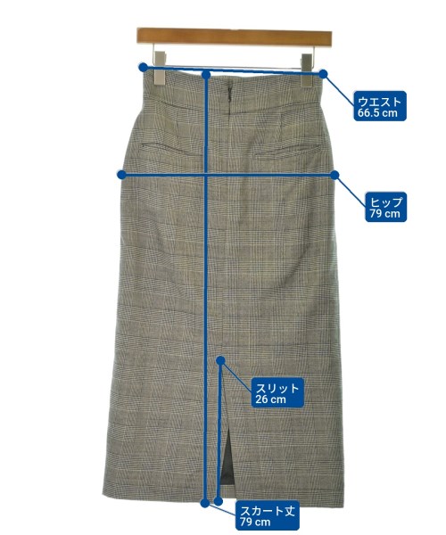 UNITED ARROWS（ユナイテッドアローズ）ロング・マキシ丈スカート グレー サイズ:36(S位) レディース/2200675413053