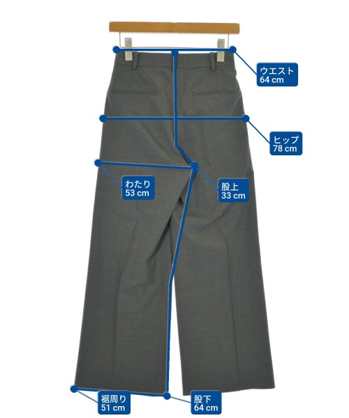 UNITED ARROWS（ユナイテッドアローズ）スラックス グレー サイズ:34(XS位) レディース/2200675428323