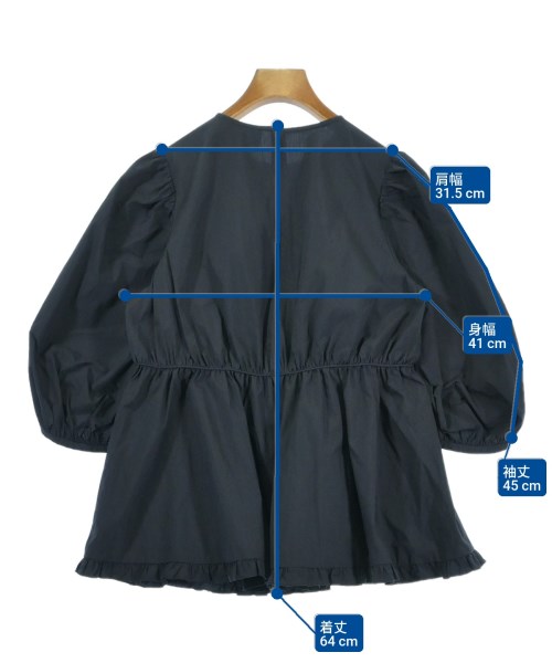 UNITED ARROWS（ユナイテッドアローズ）ブラウス 紺 サイズ:36(S位) レディース/2200680461049