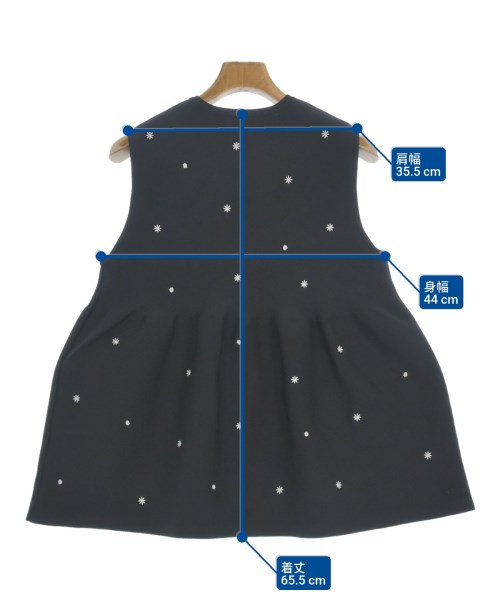 UNITED ARROWS（ユナイテッドアローズ）ベスト 黒 サイズ:-(L位) レディース/2200678411018
