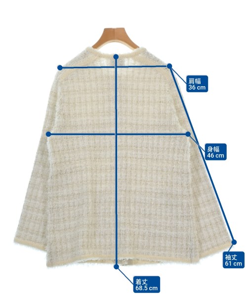 UNITED ARROWS（ユナイテッドアローズ）カーディガン 白 サイズ:F レディース/2200687860012