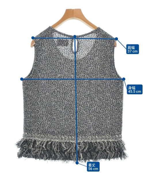 UNITED ARROWS（ユナイテッドアローズ）ベスト/ノースリーブ 黒 サイズ:-(L位) レディース/2200694098019