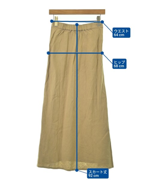 UNITED ARROWS（ユナイテッドアローズ）ロング・マキシ丈スカート ベージュ サイズ:38(M位) レディース/2200688957056