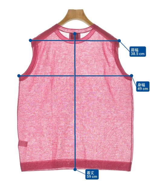UNITED ARROWS（ユナイテッドアローズ）ベスト/ノースリーブ ピンク サイズ:F レディース/2200688957155