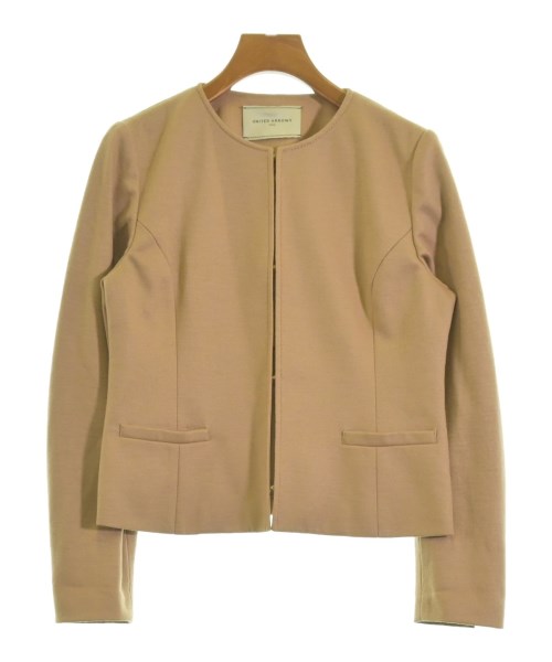UNITED ARROWS(ユナイテッドアローズ)ノーカラージャケット ベージュ サイズ:36(S位)/2200690204032
