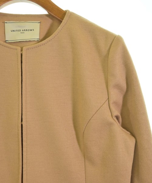 UNITED ARROWS（ユナイテッドアローズ）ノーカラージャケット ベージュ サイズ:36(S位) レディース/2200690204032