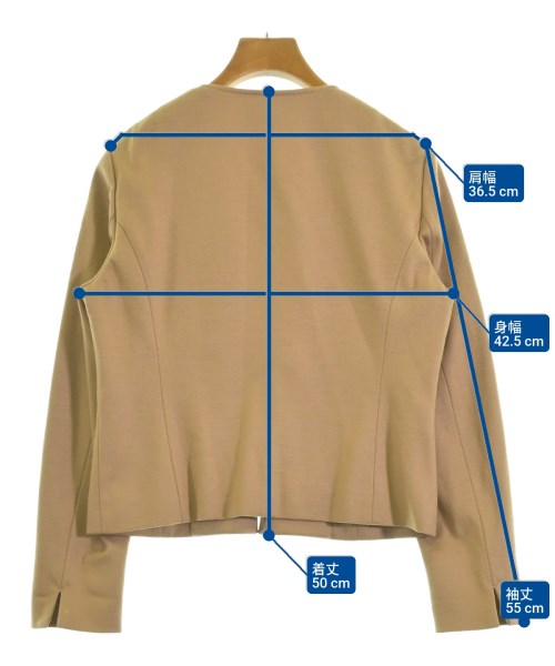 UNITED ARROWS（ユナイテッドアローズ）ノーカラージャケット ベージュ サイズ:36(S位) レディース/2200690204032