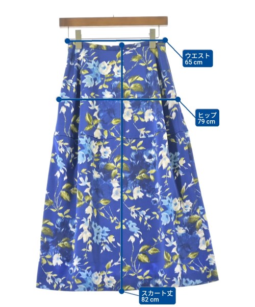 UNITED ARROWS（ユナイテッドアローズ）ロング・マキシ丈スカート 青 サイズ:36(S位) レディース/2200695917029