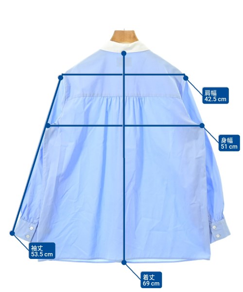 UNITED ARROWS（ユナイテッドアローズ）ブラウス 青 サイズ:38(M位) レディース/2200689187056