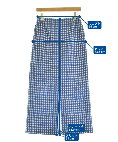 UNITED ARROWS（ユナイテッドアローズ）ロング・マキシ丈スカート 青 サイズ:38(M位) レディース/2200695454081