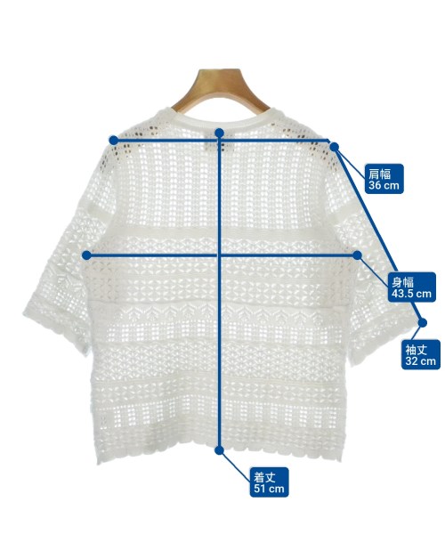 UNITED ARROWS（ユナイテッドアローズ）ニット・セーター 白 サイズ:F レディース/2200696967016