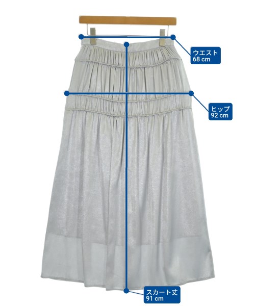 UNITED ARROWS（ユナイテッドアローズ）ロング・マキシ丈スカート グレー サイズ:38(M位) レディース/2200697050045