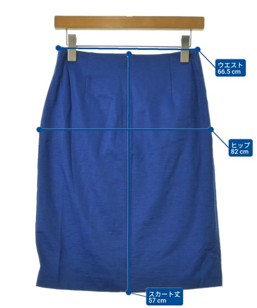 UNITED ARROWS（ユナイテッドアローズ）ひざ丈スカート 青 サイズ:38(M位) レディース/2200697865052