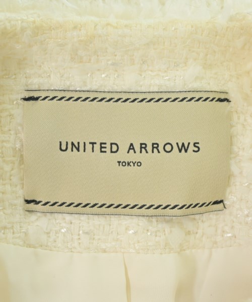 UNITED ARROWS（ユナイテッドアローズ）ノーカラージャケット 白 サイズ:38(M位) レディース/2200694144075