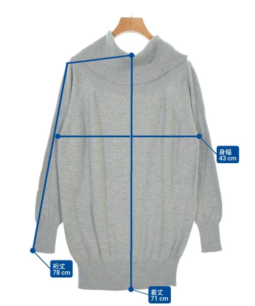 UNITED ARROWS（ユナイテッドアローズ）ニット・セーター グレー サイズ:F レディース/2200693593096