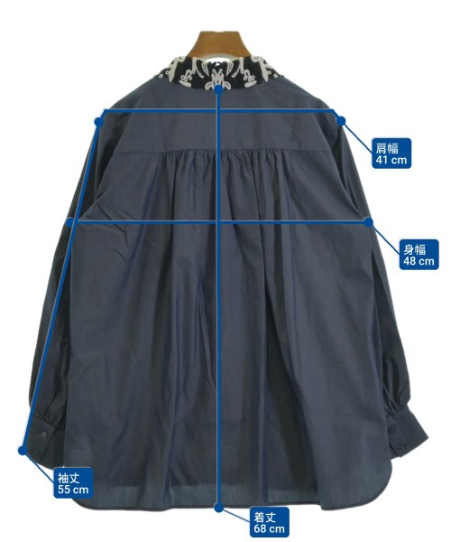 UNITED ARROWS（ユナイテッドアローズ）ブラウス 紺 サイズ:F レディース/2200694524051