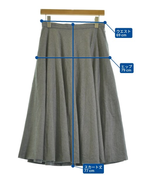 UNITED ARROWS（ユナイテッドアローズ）ロング・マキシ丈スカート グレー サイズ:40(M位) レディース/2200697539076