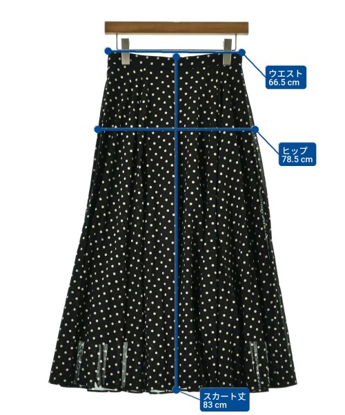 UNITED ARROWS（ユナイテッドアローズ）ロング・マキシ丈スカート 黒 サイズ:38(M位) レディース/2200694131105