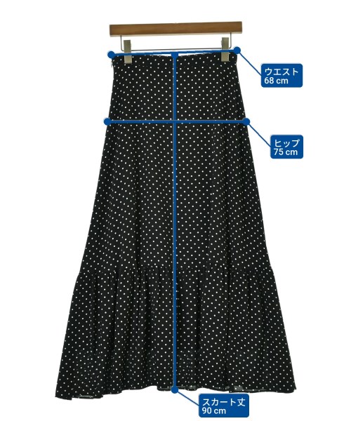 UNITED ARROWS（ユナイテッドアローズ）ロング・マキシ丈スカート 黒 サイズ:38(M位) レディース/2200694131112