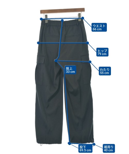 UNITED ARROWS（ユナイテッドアローズ）カーゴパンツ 黒 サイズ:38(M位) レディース/2200693720027