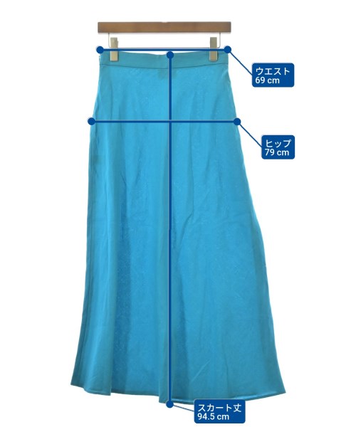UNITED ARROWS（ユナイテッドアローズ）ロング・マキシ丈スカート 青 サイズ:38(M位) レディース/2200695983116