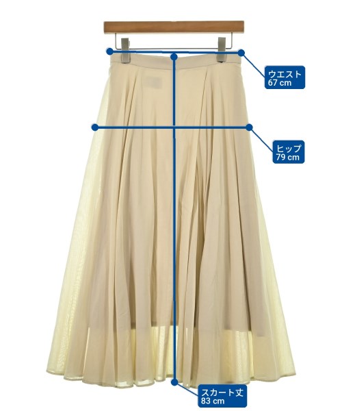 UNITED ARROWS（ユナイテッドアローズ）ロング・マキシ丈スカート ベージュ サイズ:38(M位) レディース/2200697515032