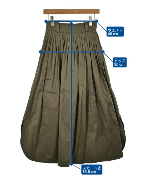 UNITED ARROWS（ユナイテッドアローズ）ロング・マキシ丈スカート カーキ サイズ:36(S位) レディース/2200701508067