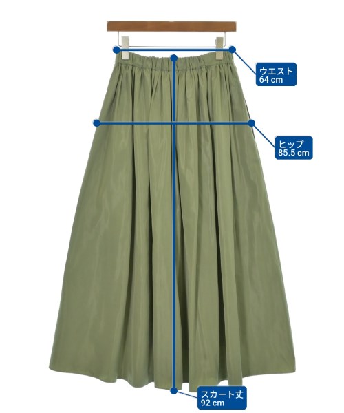 UNITED ARROWS（ユナイテッドアローズ）ロング・マキシ丈スカート カーキ サイズ:38(M位) レディース/2200697147011