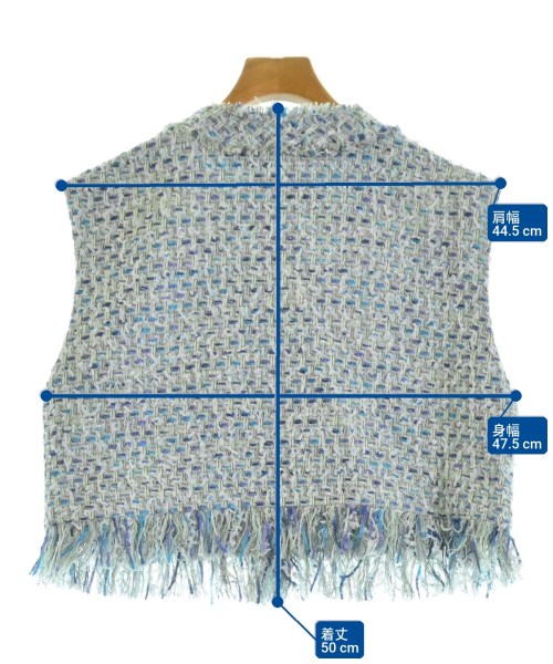 UNITED ARROWS（ユナイテッドアローズ）ベスト 青 サイズ:F レディース/2200649057191