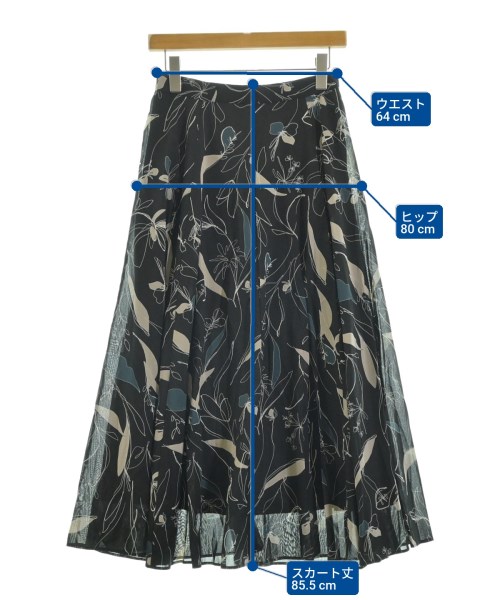 UNITED ARROWS（ユナイテッドアローズ）ロング・マキシ丈スカート 黒 サイズ:38(M位) レディース/2200641351020