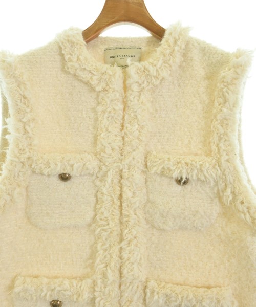 UNITED ARROWS（ユナイテッドアローズ）ノーカラージャケット 白 サイズ:36(S位) レディース/2200646928166