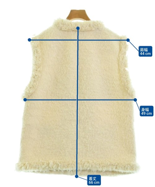 UNITED ARROWS（ユナイテッドアローズ）ノーカラージャケット 白 サイズ:36(S位) レディース/2200646928166