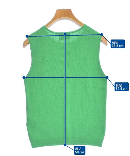 UNITED ARROWS（ユナイテッドアローズ）ベスト/ノースリーブ 緑 サイズ:F レディース/2200649410118