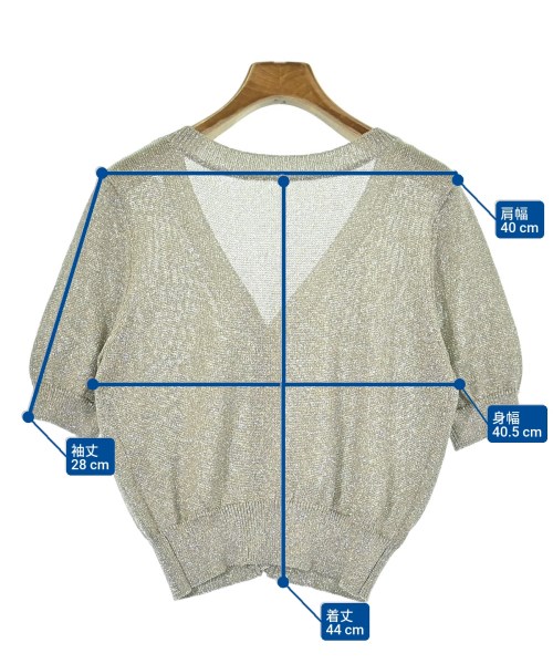 UNITED ARROWS（ユナイテッドアローズ）カーディガン シルバー サイズ:F レディース/2200659351111