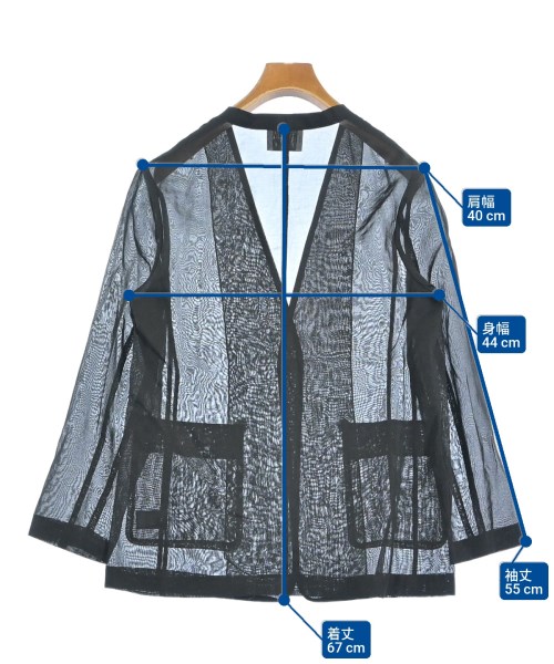 UNITED ARROWS（ユナイテッドアローズ）ノーカラージャケット 黒 サイズ:36(S位) レディース/2200656934065