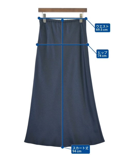 UNITED ARROWS（ユナイテッドアローズ）ロング・マキシ丈スカート 紺 サイズ:40(M位) レディース/2200646206042