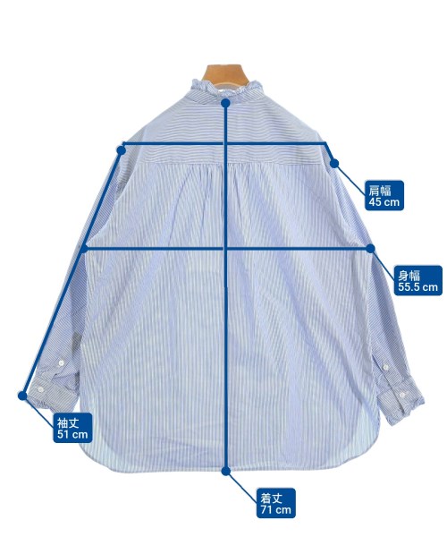 UNITED ARROWS（ユナイテッドアローズ）ブラウス 青 サイズ:38(M位) レディース/2200660195032