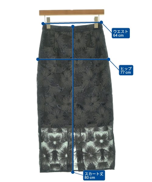 UNITED ARROWS（ユナイテッドアローズ）ロング・マキシ丈スカート 黒 サイズ:36(S位) レディース/2200657675448