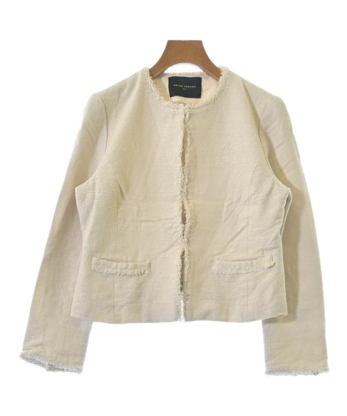 UNITED ARROWS(ユナイテッドアローズ)ノーカラージャケット ベージュ サイズ:40(M位)/2200660727158