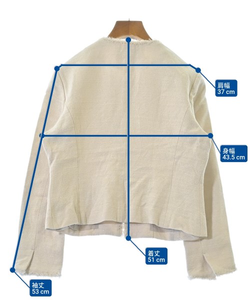 UNITED ARROWS（ユナイテッドアローズ）ノーカラージャケット ベージュ サイズ:40(M位) レディース/2200660727158